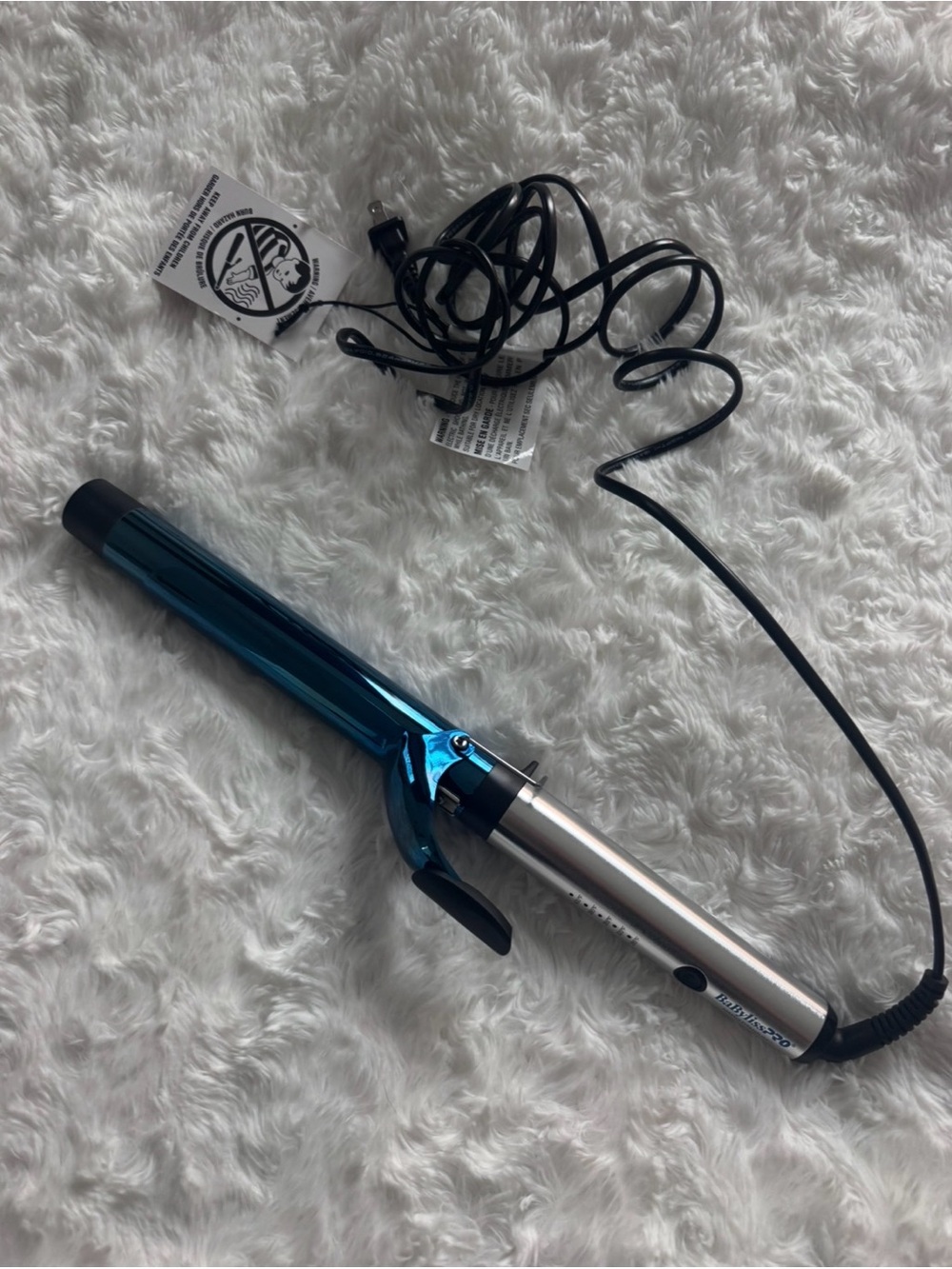 Babyliss Pro Nano Titanium 1 1/4" Extended Barrel Curling Iron Blue